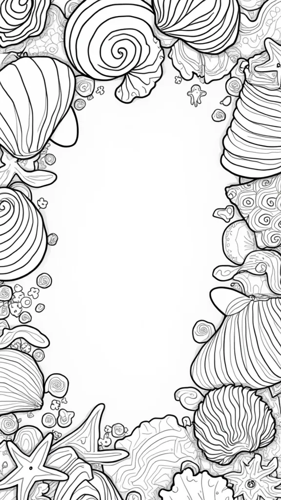 coloriage des coquilles